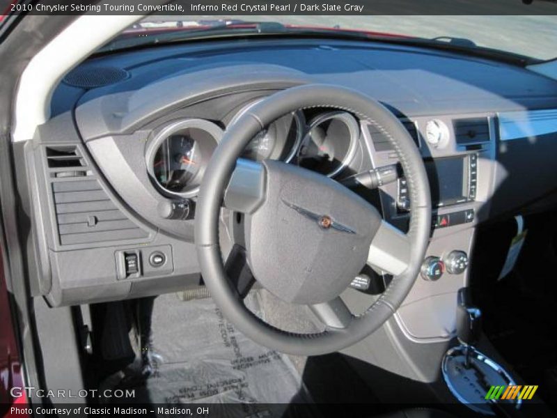 Inferno Red Crystal Pearl / Dark Slate Gray 2010 Chrysler Sebring Touring Convertible