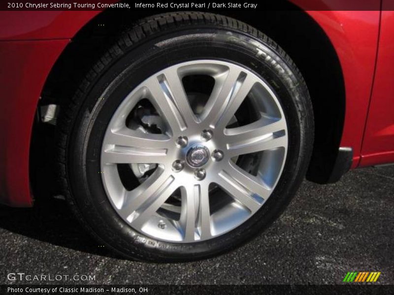 Inferno Red Crystal Pearl / Dark Slate Gray 2010 Chrysler Sebring Touring Convertible