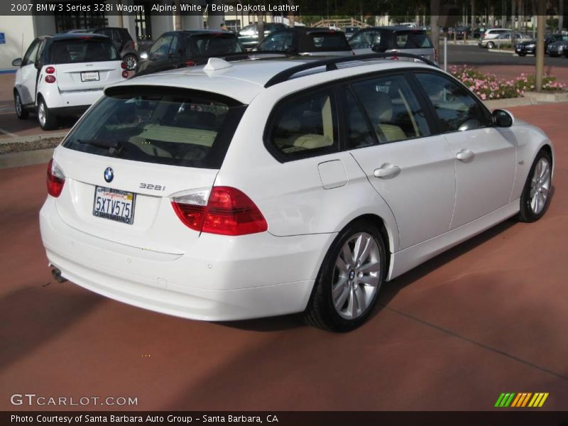 Alpine White / Beige Dakota Leather 2007 BMW 3 Series 328i Wagon