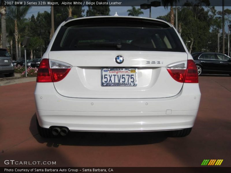 Alpine White / Beige Dakota Leather 2007 BMW 3 Series 328i Wagon