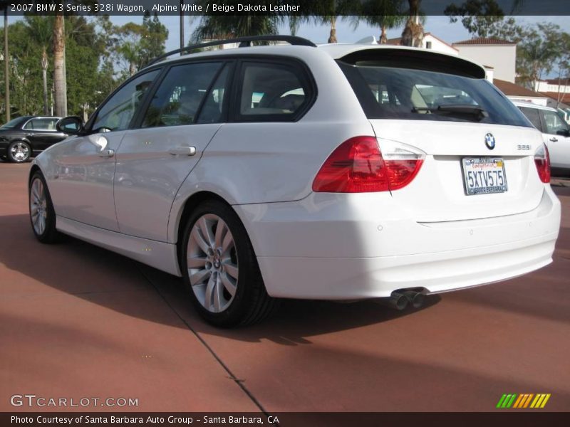 Alpine White / Beige Dakota Leather 2007 BMW 3 Series 328i Wagon