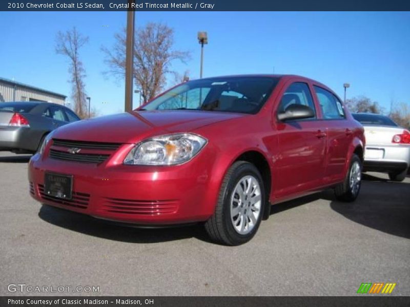 Crystal Red Tintcoat Metallic / Gray 2010 Chevrolet Cobalt LS Sedan