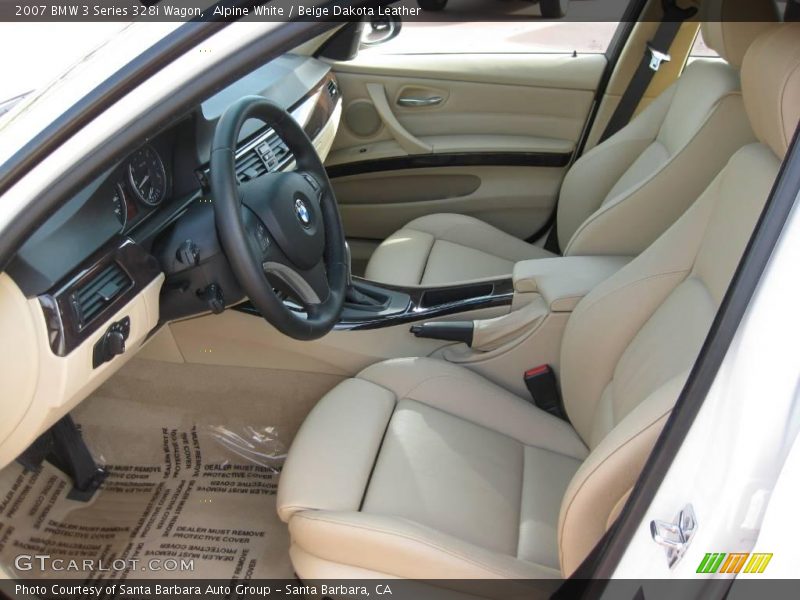 Alpine White / Beige Dakota Leather 2007 BMW 3 Series 328i Wagon