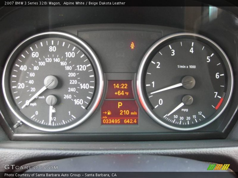 Alpine White / Beige Dakota Leather 2007 BMW 3 Series 328i Wagon