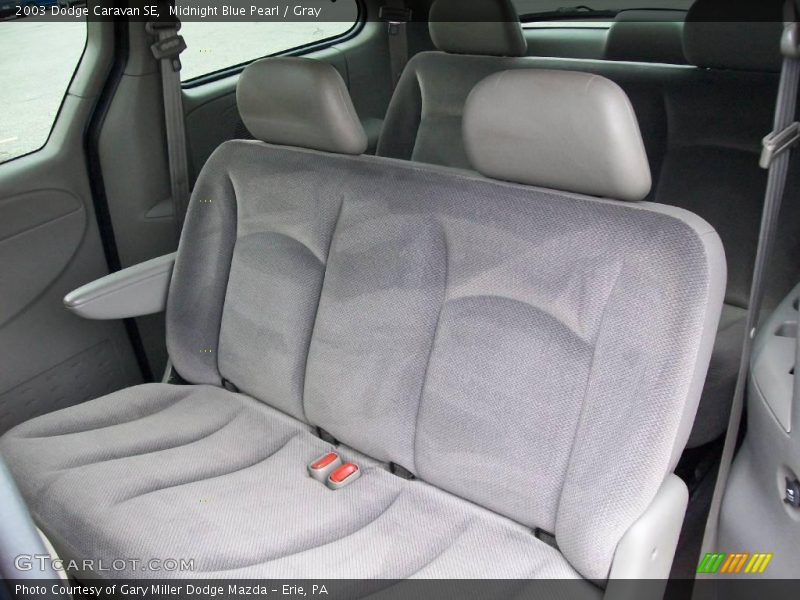 Midnight Blue Pearl / Gray 2003 Dodge Caravan SE