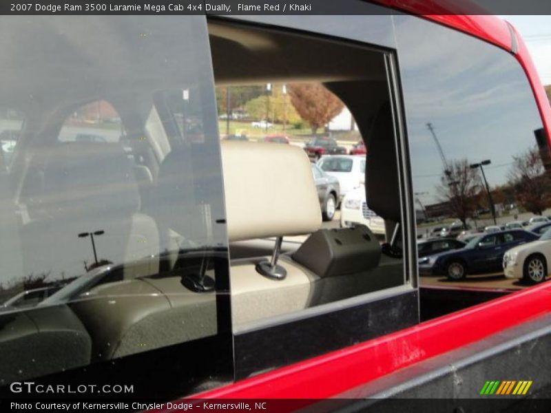 Flame Red / Khaki 2007 Dodge Ram 3500 Laramie Mega Cab 4x4 Dually