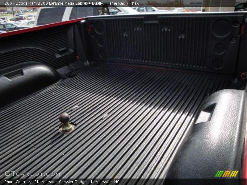 Flame Red / Khaki 2007 Dodge Ram 3500 Laramie Mega Cab 4x4 Dually