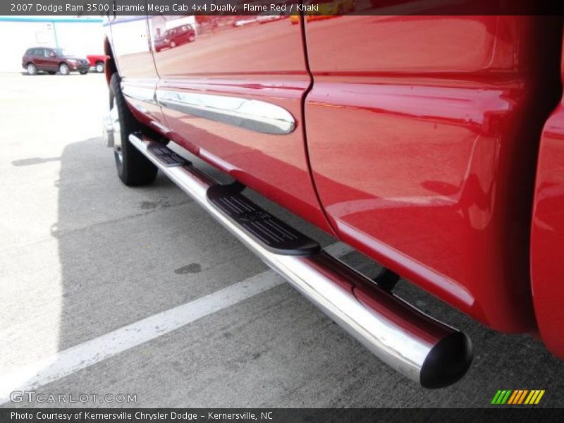 Flame Red / Khaki 2007 Dodge Ram 3500 Laramie Mega Cab 4x4 Dually