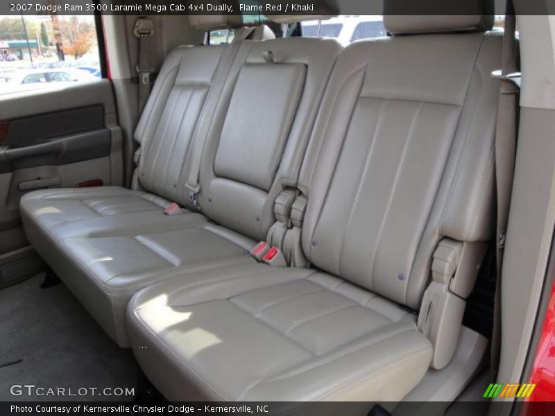 Flame Red / Khaki 2007 Dodge Ram 3500 Laramie Mega Cab 4x4 Dually