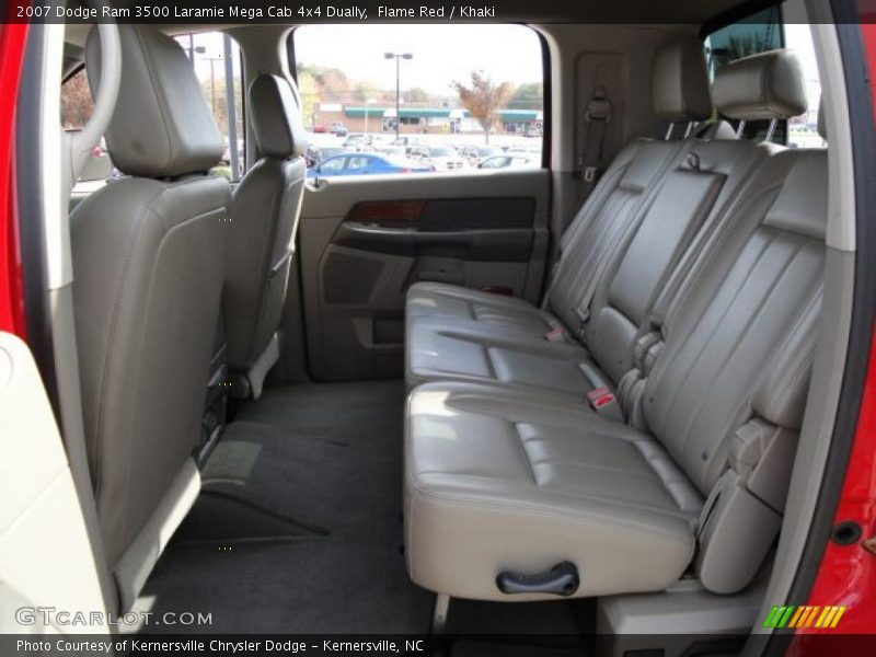 Flame Red / Khaki 2007 Dodge Ram 3500 Laramie Mega Cab 4x4 Dually