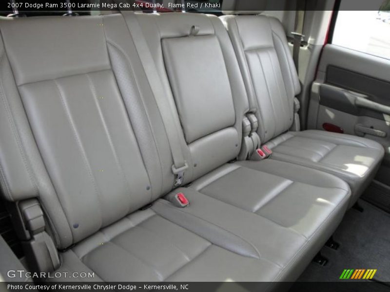 Flame Red / Khaki 2007 Dodge Ram 3500 Laramie Mega Cab 4x4 Dually