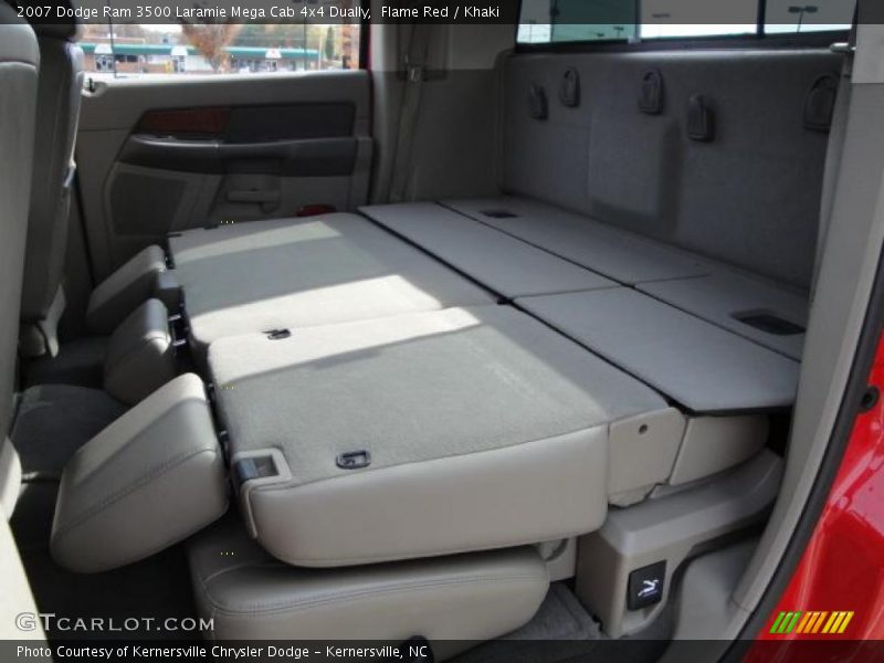 Flame Red / Khaki 2007 Dodge Ram 3500 Laramie Mega Cab 4x4 Dually