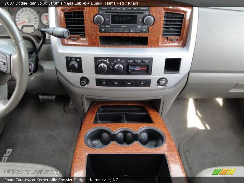 Flame Red / Khaki 2007 Dodge Ram 3500 Laramie Mega Cab 4x4 Dually