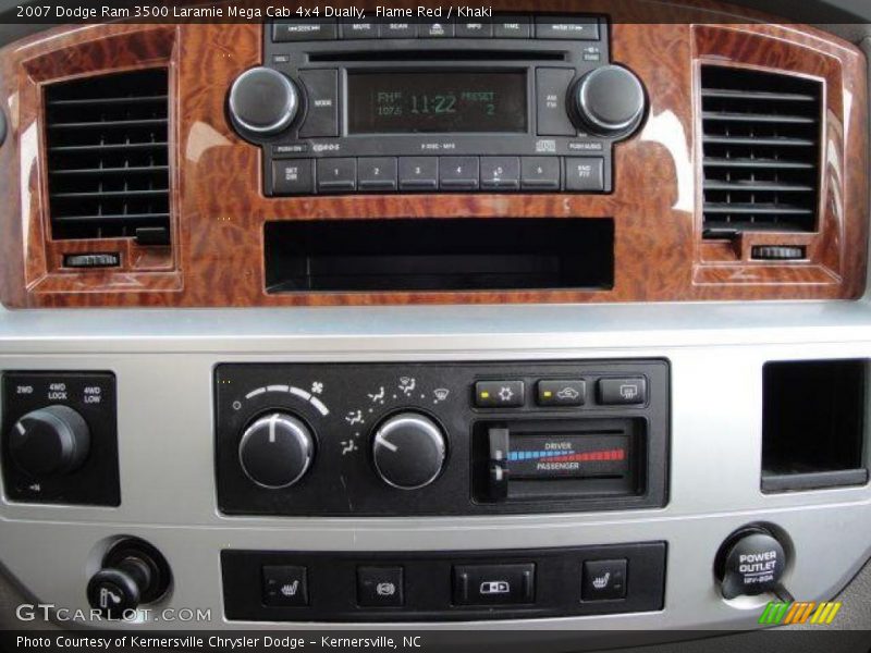 Flame Red / Khaki 2007 Dodge Ram 3500 Laramie Mega Cab 4x4 Dually