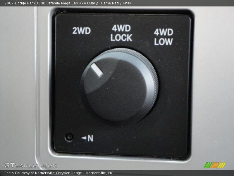 Flame Red / Khaki 2007 Dodge Ram 3500 Laramie Mega Cab 4x4 Dually