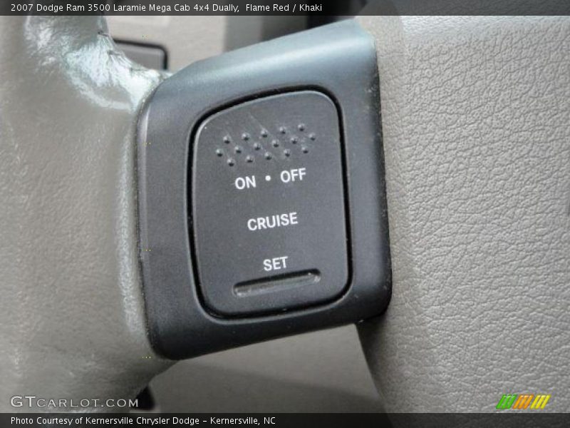 Flame Red / Khaki 2007 Dodge Ram 3500 Laramie Mega Cab 4x4 Dually