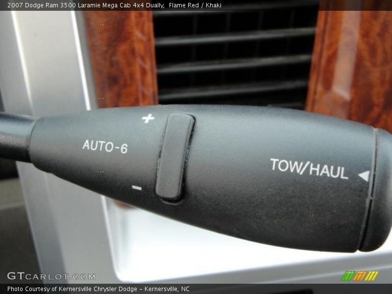 Flame Red / Khaki 2007 Dodge Ram 3500 Laramie Mega Cab 4x4 Dually