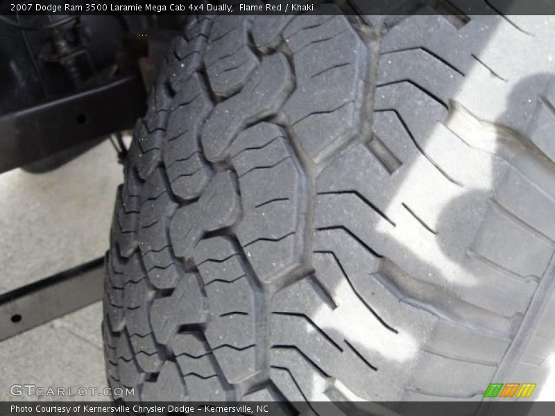 Flame Red / Khaki 2007 Dodge Ram 3500 Laramie Mega Cab 4x4 Dually