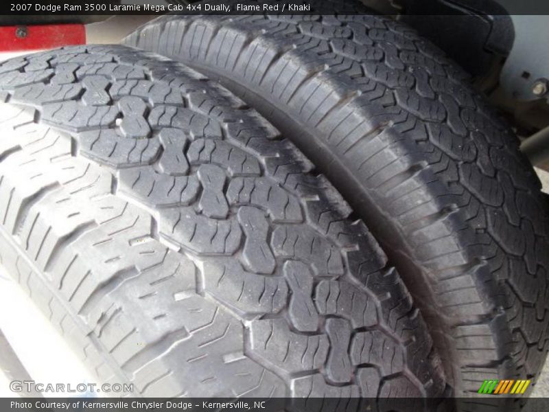 Flame Red / Khaki 2007 Dodge Ram 3500 Laramie Mega Cab 4x4 Dually