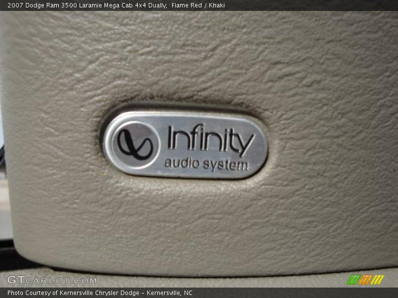 Flame Red / Khaki 2007 Dodge Ram 3500 Laramie Mega Cab 4x4 Dually