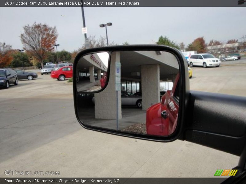 Flame Red / Khaki 2007 Dodge Ram 3500 Laramie Mega Cab 4x4 Dually
