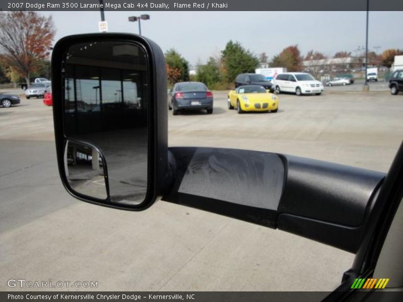 Flame Red / Khaki 2007 Dodge Ram 3500 Laramie Mega Cab 4x4 Dually