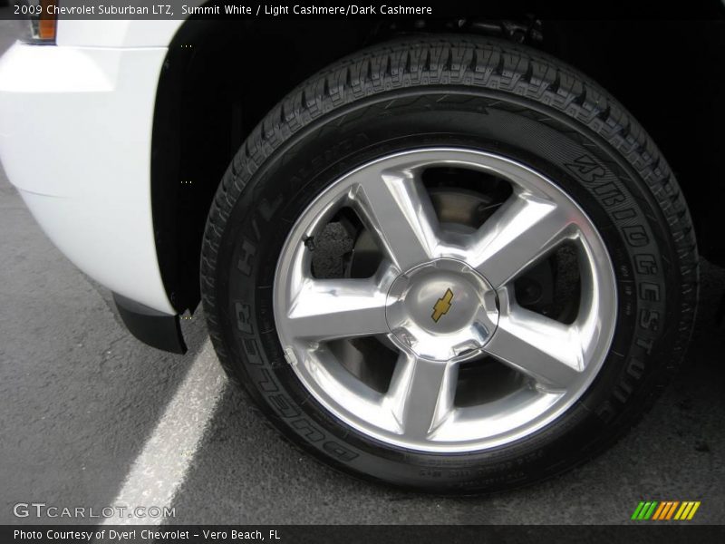 Summit White / Light Cashmere/Dark Cashmere 2009 Chevrolet Suburban LTZ