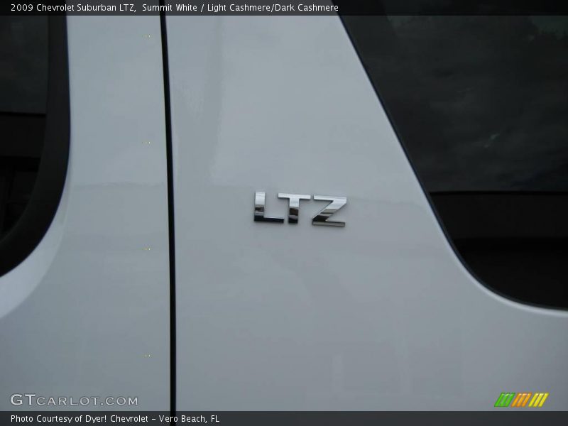 Summit White / Light Cashmere/Dark Cashmere 2009 Chevrolet Suburban LTZ