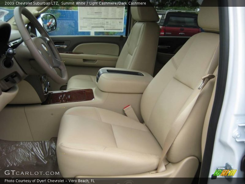 Summit White / Light Cashmere/Dark Cashmere 2009 Chevrolet Suburban LTZ