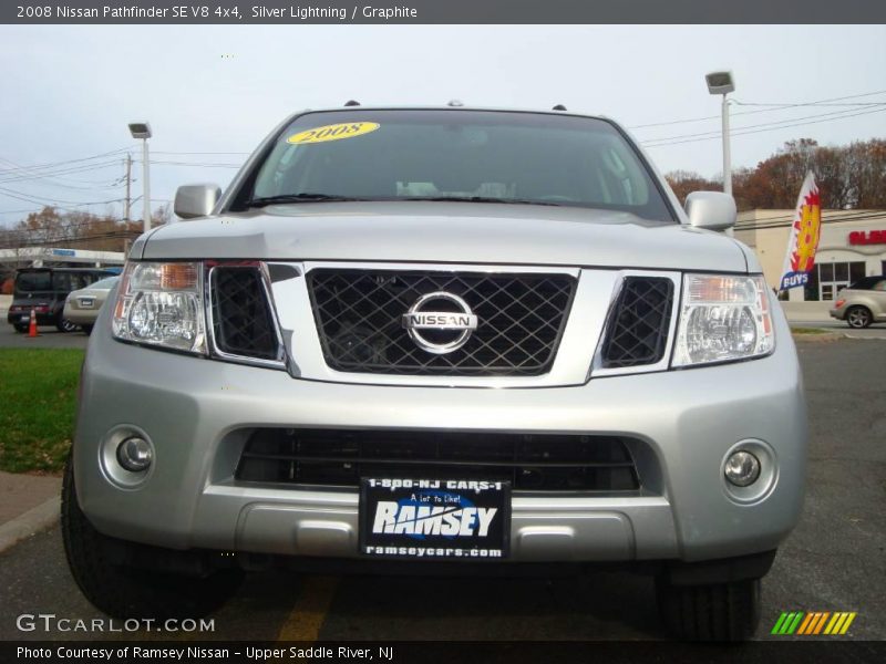 Silver Lightning / Graphite 2008 Nissan Pathfinder SE V8 4x4