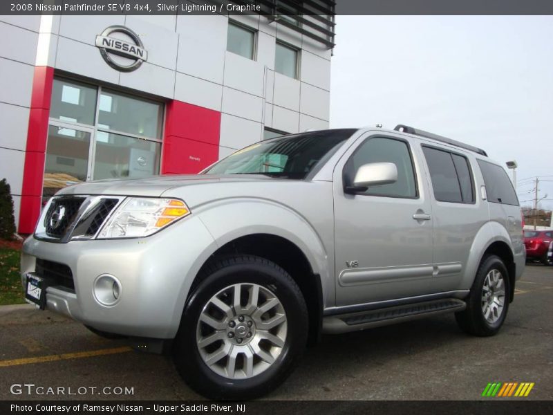 Silver Lightning / Graphite 2008 Nissan Pathfinder SE V8 4x4