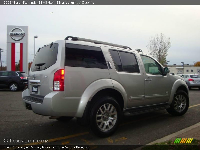 Silver Lightning / Graphite 2008 Nissan Pathfinder SE V8 4x4