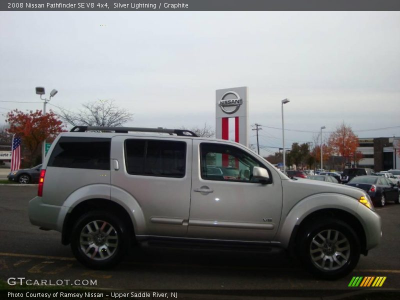 Silver Lightning / Graphite 2008 Nissan Pathfinder SE V8 4x4