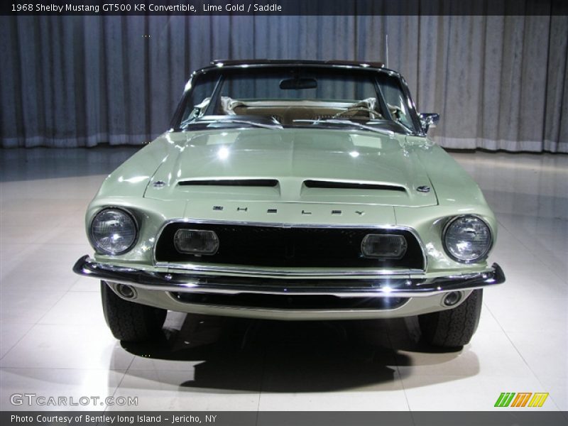 Lime Gold / Saddle 1968 Shelby Mustang GT500 KR Convertible