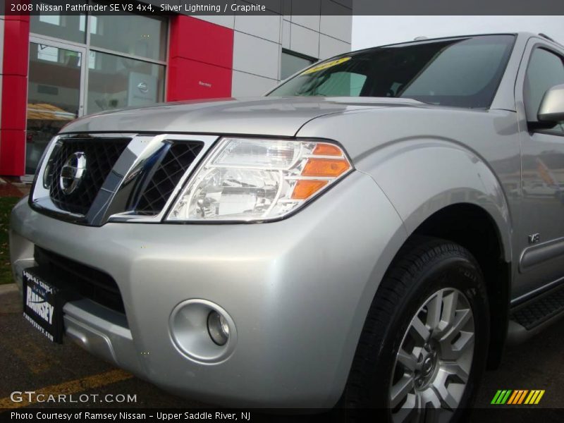 Silver Lightning / Graphite 2008 Nissan Pathfinder SE V8 4x4
