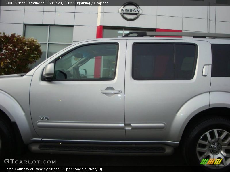 Silver Lightning / Graphite 2008 Nissan Pathfinder SE V8 4x4
