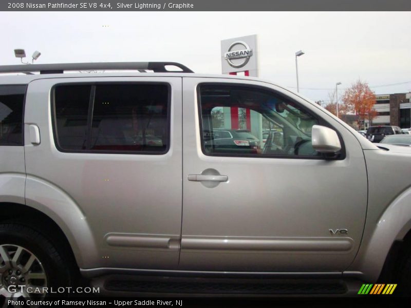 Silver Lightning / Graphite 2008 Nissan Pathfinder SE V8 4x4