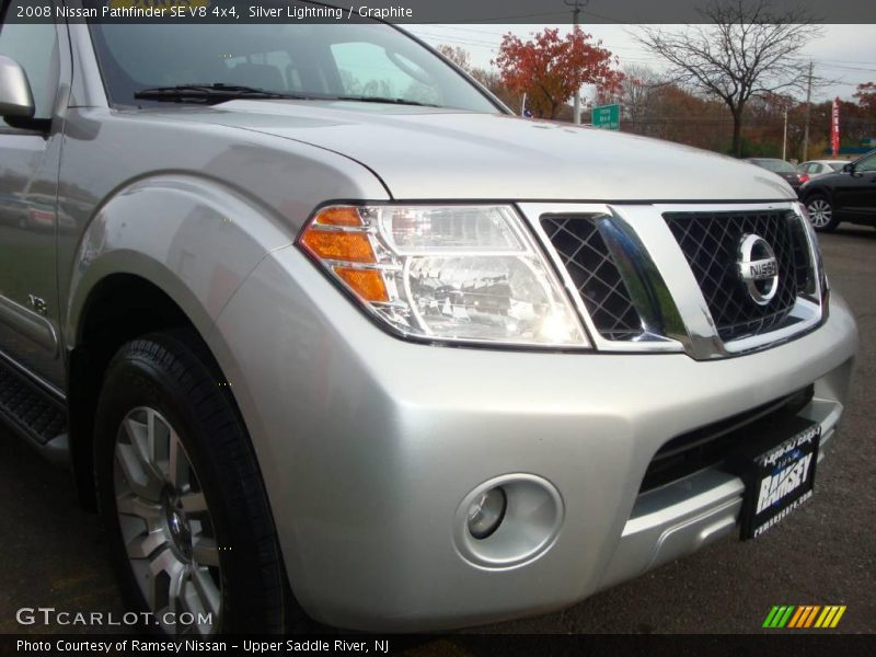 Silver Lightning / Graphite 2008 Nissan Pathfinder SE V8 4x4