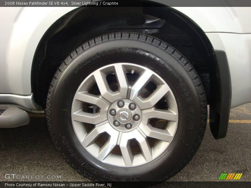 Silver Lightning / Graphite 2008 Nissan Pathfinder SE V8 4x4