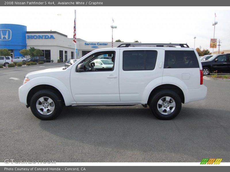 Avalanche White / Graphite 2008 Nissan Pathfinder S 4x4