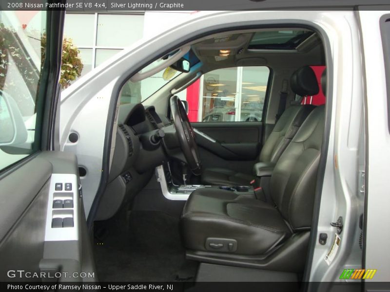 Silver Lightning / Graphite 2008 Nissan Pathfinder SE V8 4x4