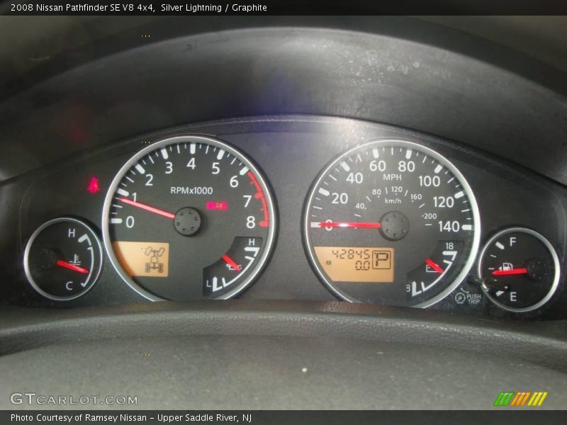 Silver Lightning / Graphite 2008 Nissan Pathfinder SE V8 4x4