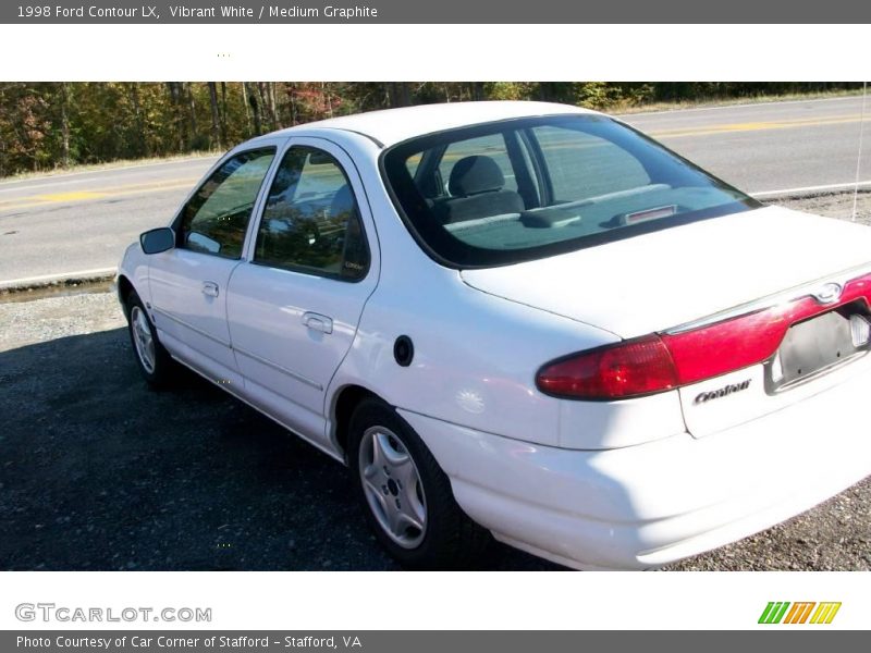 Vibrant White / Medium Graphite 1998 Ford Contour LX