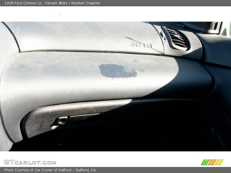 Vibrant White / Medium Graphite 1998 Ford Contour LX