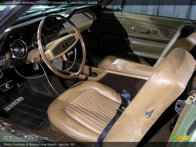  1968 Mustang GT500 KR Convertible Saddle Interior