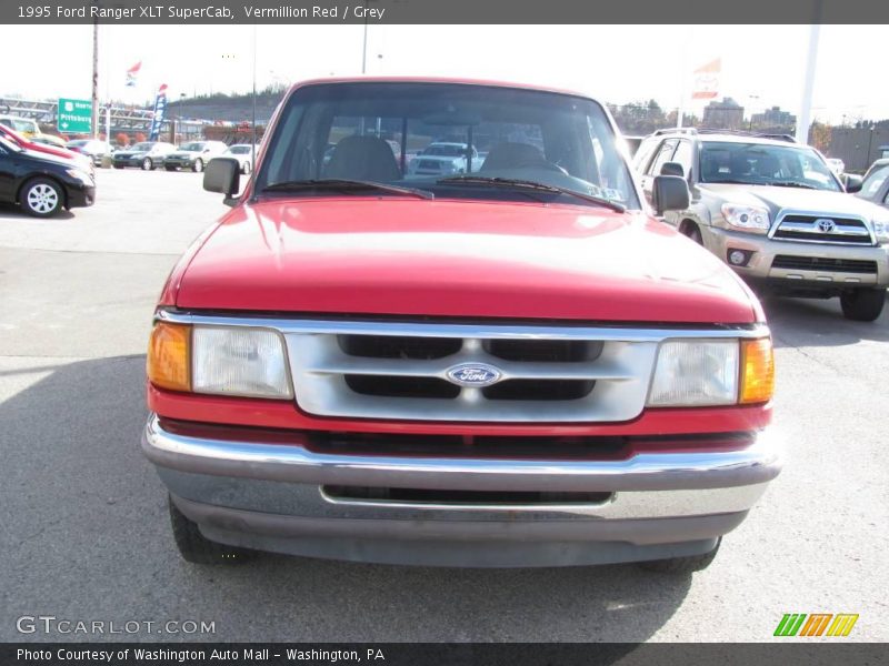 Vermillion Red / Grey 1995 Ford Ranger XLT SuperCab