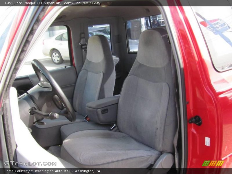 Vermillion Red / Grey 1995 Ford Ranger XLT SuperCab