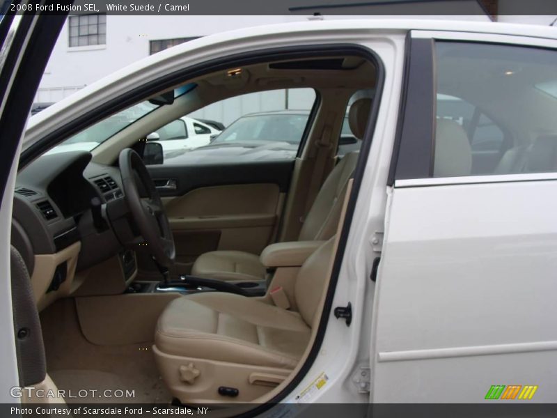 White Suede / Camel 2008 Ford Fusion SEL