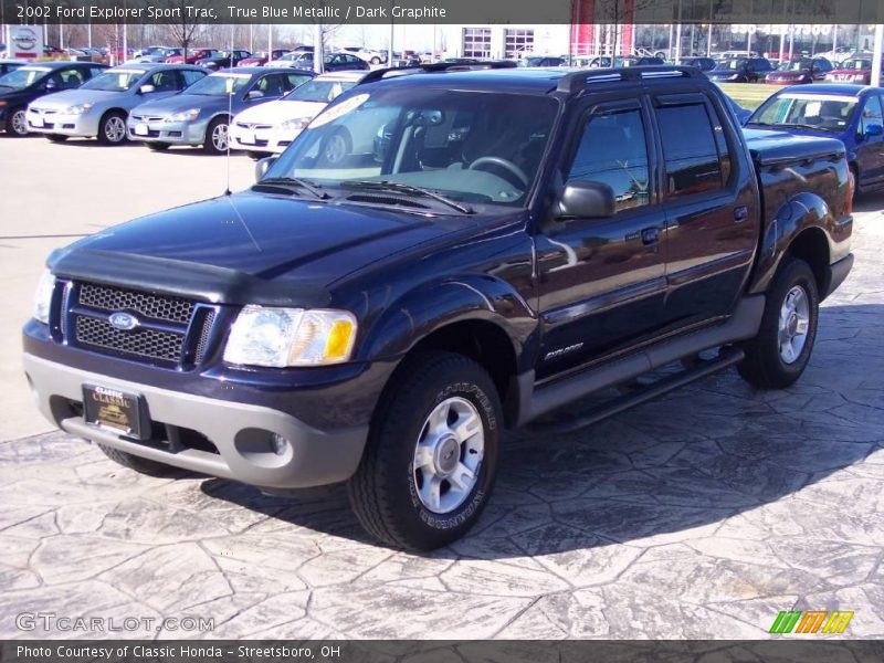 True Blue Metallic / Dark Graphite 2002 Ford Explorer Sport Trac