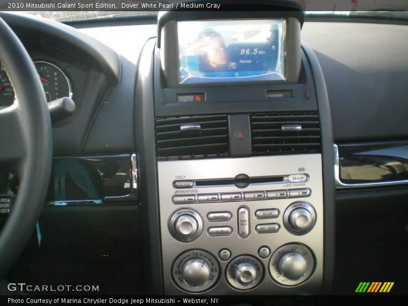 Dover White Pearl / Medium Gray 2010 Mitsubishi Galant Sport Edition